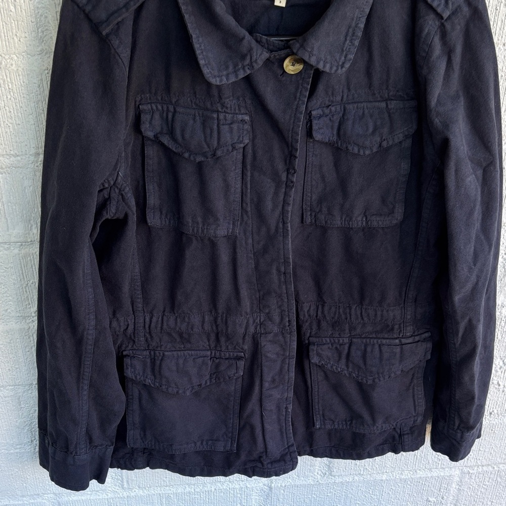 Sundry Utility Cotton Street Navy Blue Utility Jacket sz L/12 - Picture 5 of 9